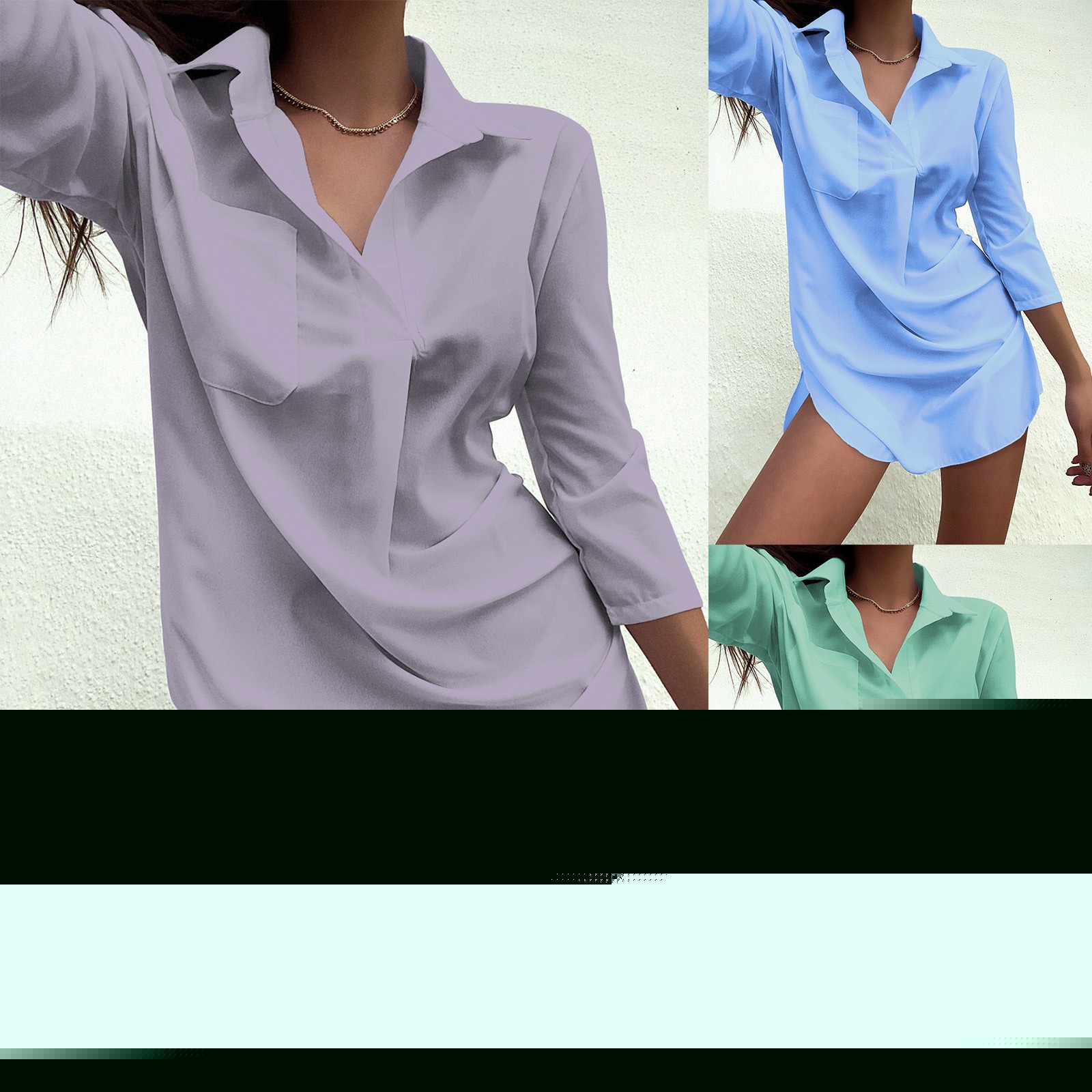 Vrorvz Women Shirts Dress Long Sleeve Oversized Baggy Cover up Sun Protection Swimsuit Vacation Coverups