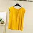 thumbnail image 1 of Vrorvz Women's Pajamas Tee Loose Soft Sleeveless Top Summer Shirts Solid Color Comfortable Loungewear Sleepwear, 1 of 6