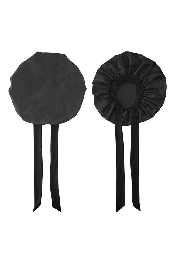 Women's Satin Bonnet Double Layer Soft Hair Care Cap Wide Brimmed Sleeping and Beauty Scarf Reduces Hair Breakage,Frizz Protects Curls for Night and Daily Use