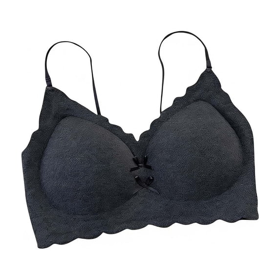 Vrorvz Womens Push up Bras Wireless Seamless Bra Spaghetti Straps Bralette Everyday Casual Fashion Tops