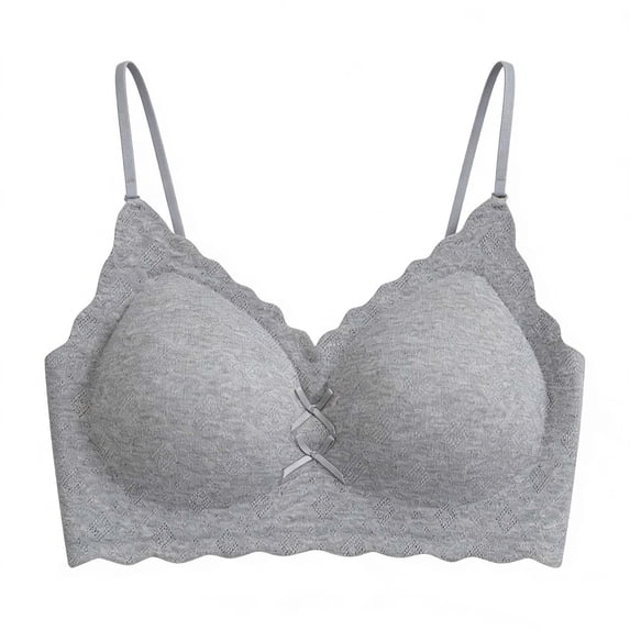 Vrorvz Womens Push up Bras Wireless Seamless Bra Spaghetti Straps Bralette Everyday Casual Fashion Tops