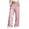thumbnail image 1 of Vrorvz Womens Wide Leg Sweatpants Elastic Waist Drawstring Loose Athletic Pants Casual Workout Sweat Pant with Pockets, 1 of 4