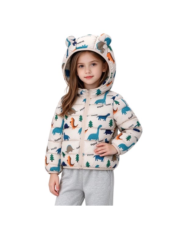 Baby Girls Winter Coats Hooded Toddler Kids Jacket