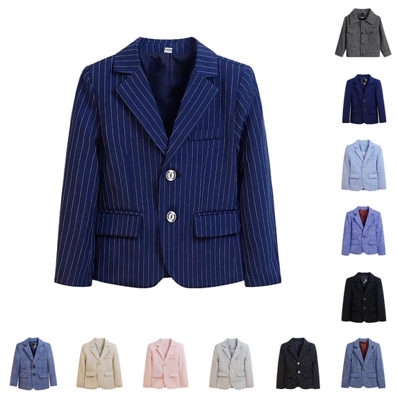 Vrotazzy Boys Coat Jacket 2026 Children Fall Casual Suit Outerwear Stylish Toddler Fashion Preppy Youth Sport Coat