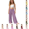 thumbnail image 1 of Vrotazzy Casual Girls Pants for Everyday Comfort and Style - Elastic Waist Trousers for School Outdoor and Play, 1 of 7