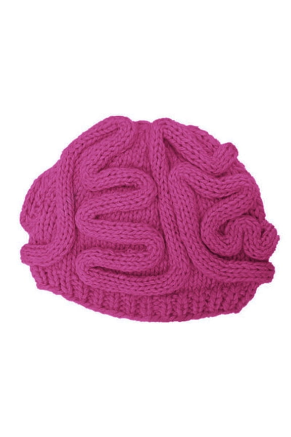 Cerebrum Adults Personality Knitted Baseball Caps Brain Hat Hand,Size One Size