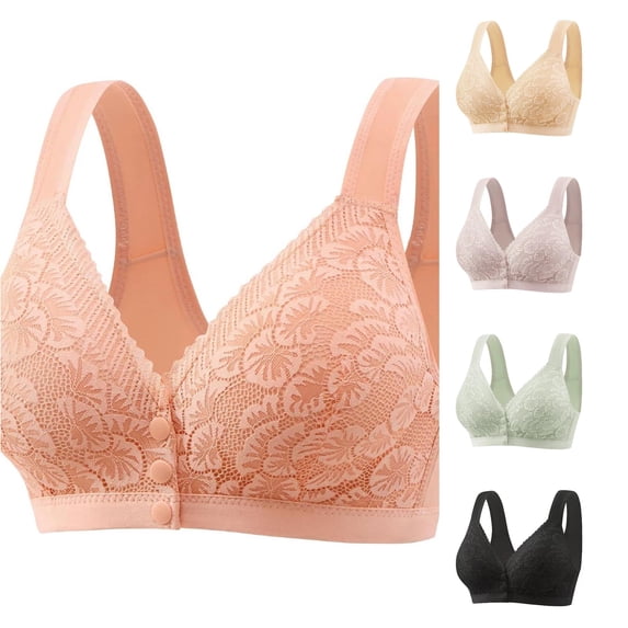 Vrotazzy Comfortable Wireless Front Closure Bra Stylish Tank Top Design for Everyday Wear And