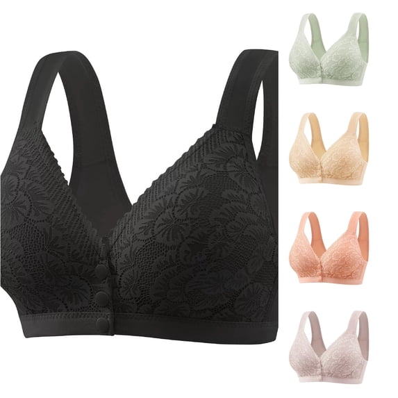 Vrotazzy Comfortable Wireless Front Closure Bra Stylish Tank Top Design for Everyday Wear And