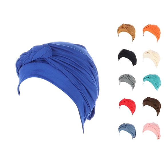 Vrotazzy Ethnic Bohemian Turban Hair -Tied Cap Hat Head Wrap Cover Braid Baseball Caps