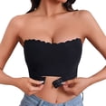 thumbnail image 1 of Vrotazzy Everyday Front Closure Wireless Bra Seamless Comfort Breathable with Clear Detachable Straps Non Padded Unlined Coverage Ideal All Season Casual Wear, 1 of 9