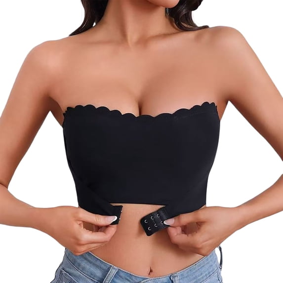 Vrotazzy Everyday Front Closure Wireless Bra Seamless Comfort Breathable with Clear Detachable Straps Non Padded Unlined Coverage Ideal All Season Casual Wear