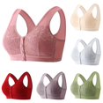 thumbnail image 1 of Vrotazzy Front Button Wireless Shaping Bra Lace Non-Underwire Comfort Daily for Senior Women, 1 of 4