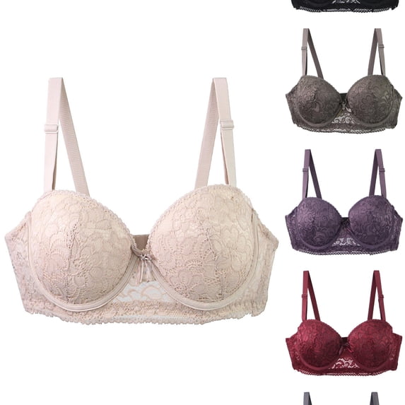 Vrotazzy Full Bust Underwire Bra for Plus Size Support Comfortable Lift Everyday Wear T Shirt With Side Wide Bands,Size 90A