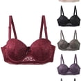 thumbnail image 1 of Vrotazzy Full Bust Underwire Bra for Plus Size Support Comfortable Lift Everyday Wear T Shirt With Side Wide Bands,Size 90C, 1 of 5