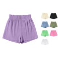 thumbnail image 1 of Vrotazzy Girls Casual High-Waist Wide-Leg Shorts With Bow Detail Elastic Waistband Comfortable Summer Playwear for Girls under 16,Size 7-8 Years, 1 of 6