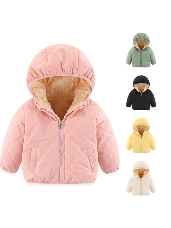 Girls Down Winter Coats Toddler Outerwear Jackets Boys Warm Clothes for Baby Kids,Size 12-18 Months