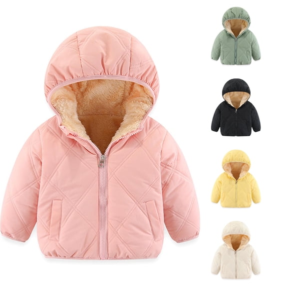 Vrotazzy Girls Down Winter Coats Toddler Outerwear Jackets Boys Warm Clothes for Baby Kids,Sizes 5-6 Years
