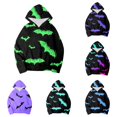 thumbnail image 1 of Vrotazzy Girls Hoodies & Sweatshirts Child Toddler Halloween Long Sleeve Cartoon Prints Warm Hoodie Pullover Tops Kids Outfits Sweat Suit, 1 of 4