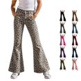 thumbnail image 1 of Vrotazzy Girls Leopard Print Casual Wide Leg Pants for Kids Playful Everyday Trousers with Elastic Waist and Comfortable Fit for Daily School & Outdoor, 1 of 4