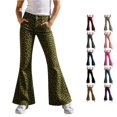 thumbnail image 1 of Vrotazzy Girls Leopard Print Casual Wide Leg Pants for Kids Playful Everyday Trousers with Elastic Waist and Comfortable Fit for Daily School & Outdoor, 1 of 4