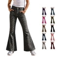 thumbnail image 1 of Vrotazzy Girls Leopard Print Casual Wide Leg Pants for Kids Playful Everyday Trousers with Elastic Waist and Comfortable Fit for Daily School & Outdoor, 1 of 4