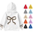 thumbnail image 1 of Vrotazzy Girls Long Sleeve Print Hooded Sweatshirt Loose Fit Pullover Top Casual Wear, 1 of 4
