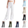 thumbnail image 1 of Vrotazzy Girls Pants Flared Sweatpants for Girls 5-16 Years Everyday Casual Indoor Outdoor Comfort Fit Kids Trousers, 1 of 5