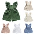 thumbnail image 1 of Vrotazzy Girls Romper & Jumpsuit | Baby Playsuits with Ruffled Fly Sleeve Design for and Summer Clothing, 1 of 9