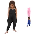 thumbnail image 1 of Vrotazzy Girls Romper & Jumpsuit for Kids Playful Summer Jumpsuit with Backless Strapless Design for Girls Toddlers and Little Girls Solid Playsuit Outfit, 1 of 6