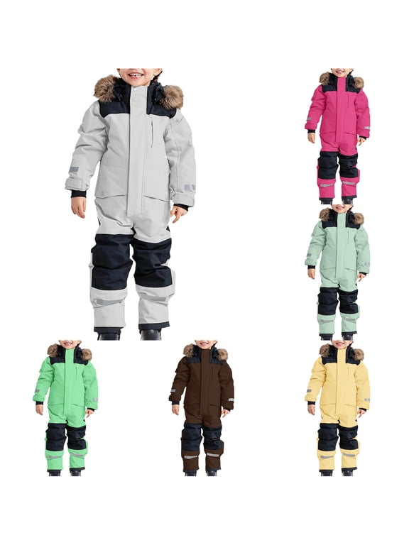 Heavy Duty Insulated Boys Snowsuit for Big Kids All Weather Windproof Ski Outfit With Thermal Extreme Cold Outdoor Winter Adventures