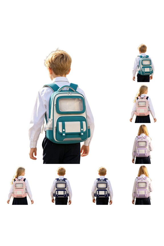 High Crequency Students Backpack Large Capacity Compartment School Pupil Water Reflective Strips Ergonomic Back System Nylon Travel Daypack