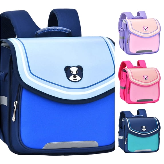 Vrotazzy Horizontal Backpack for Elementary Students Kindergarten Lightweight Casual Daypack Daily Use