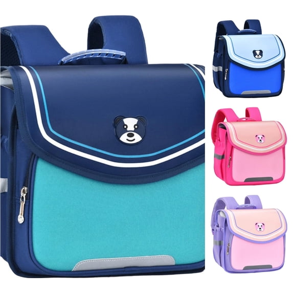Vrotazzy Horizontal Backpack for Elementary Students Kindergarten Lightweight Casual Daypack Daily Use