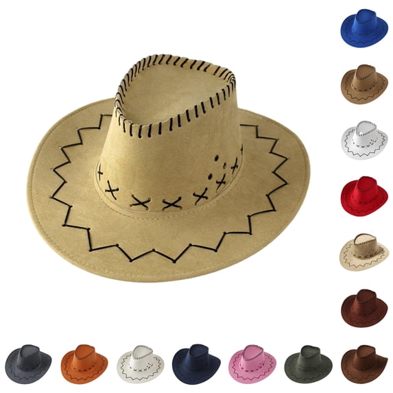 Vrotazzy Kids Cowboy Hat for Themed Parties Dress Up and Halloween Kids Outdoor Outdoor Adventure Hat for Boys Girls Lightweight,Sizes One Size