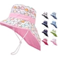 thumbnail image 1 of Vrotazzy Kids Sun Hat Adjustable Fisherman Cap for Boys Girls Outdoor Everyday Lightweight Breathable Summer Beach Playground, 1 of 3