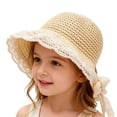 thumbnail image 1 of Vrotazzy Kids Sun Hat for Baby and Toddler - Wide Brim Beach Shade Sun Outdoor Summer Hat for Girls and Young Children,Sizes 9-36 Months, 1 of 5