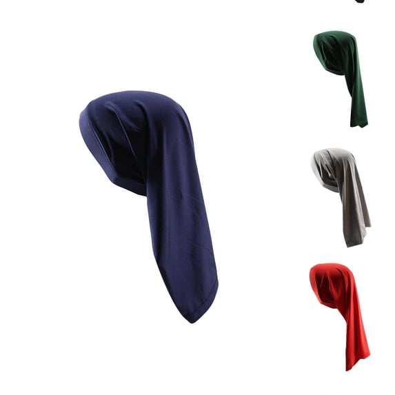 Vrotazzy Men Two End Stretch Night Cap Long Braid Dreadlocks Hair Care Hat Winter Warm Protective Headwear for Sleeping