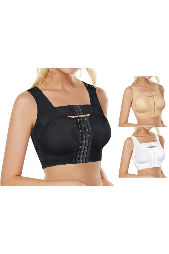Post Bra With Adjustable Front Closure And Multiple Hook Design for Enhanced Support And Comfort,Size S