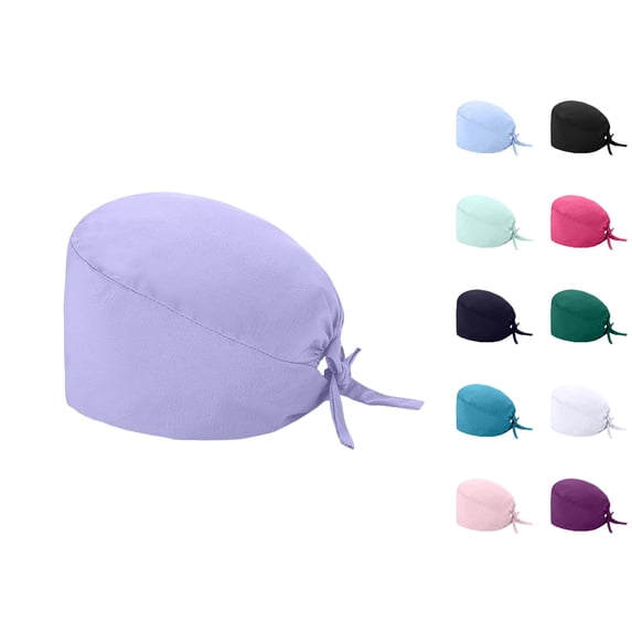 Vrotazzy Solid Baseball Cap With Sweatband for Unisex Fashion Work Scrub Hats