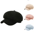 thumbnail image 1 of Vrotazzy Solid Eight Beret Hat for Small Face Versatile Daily Fashion Classic, 1 of 4