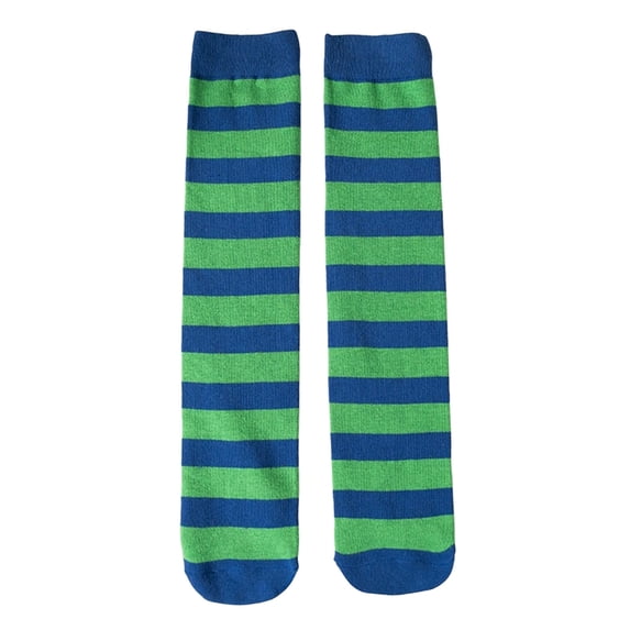 Vrotazzy Striped Pattern Knee High For Children Soft Stretchy Daily Fashion Playwear Comfortable Long Design For Girls And Boys,3-8 Years