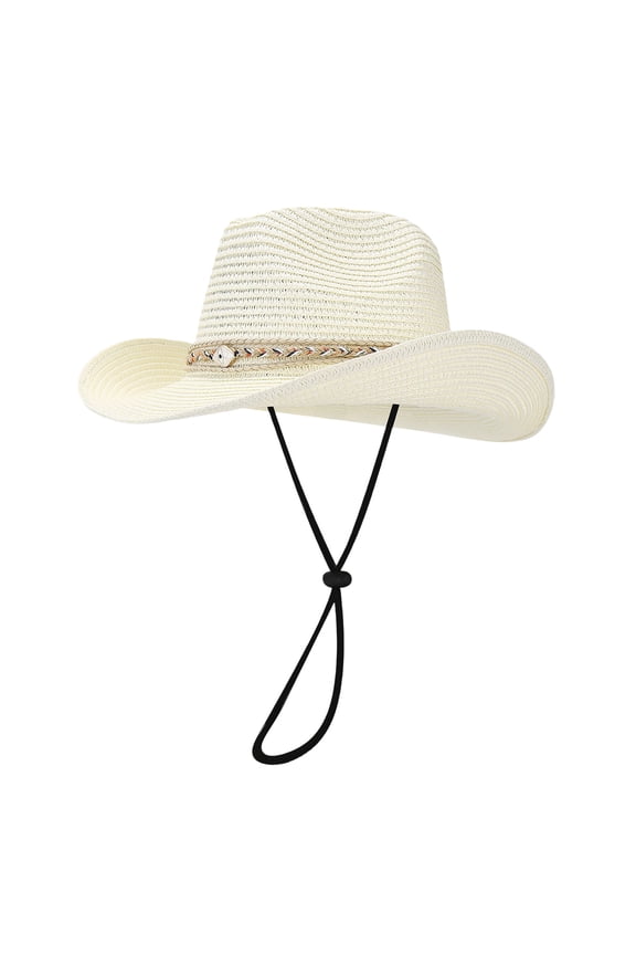 Summer Holiday Panama Style Outdoor Outing Sun Hat Brim Shapeable Wide Brim UPF 50+ Travel Beach Accessory,Sizes One Size