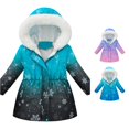 thumbnail image 1 of Vrotazzy Toddler Boys Girls Winter Coat Hooded Jacket Thicken Windproof Zipper Warm Outwear,Size 6-7 Years, 1 of 7