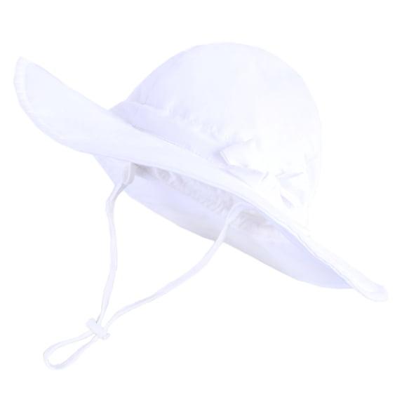 Vrotazzy UPF 50+ Wide Brim Baby Sun Hat for Outdoor Beach Play Adjustable Toddler Bucket Design,Sizes 6-12 Months