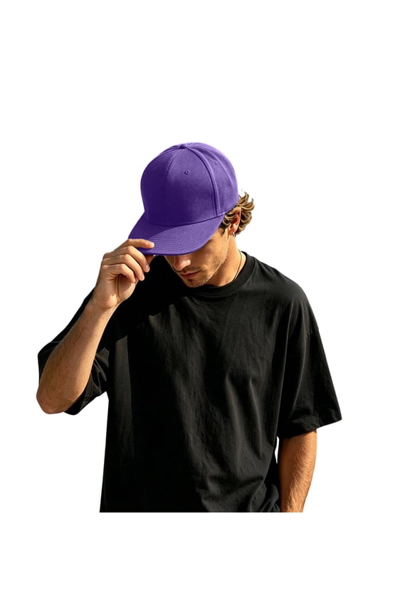 Unisex Adjustable Flat Bill Hop Baseball Cap for Everyday Wear Classic Headwear Daily Skateboarding Seasons,Size One Size