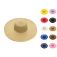 thumbnail image 1 of Vrotazzy Women Wide Brim Straw Beach Hat Sun Cap for Ladies Little Girl Summer, 1 of 3