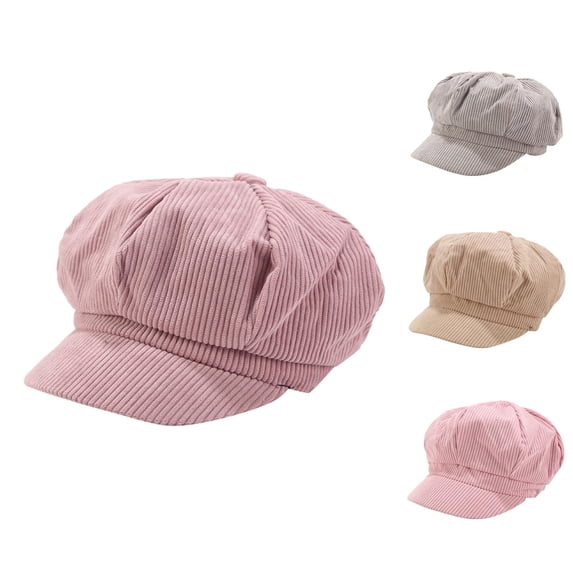 Vrotazzy Women Winter Solid Beret Hat Korean Painter Newsboy Cap Warm Cozy Casual Daily Comfort Soft Stylish Classic