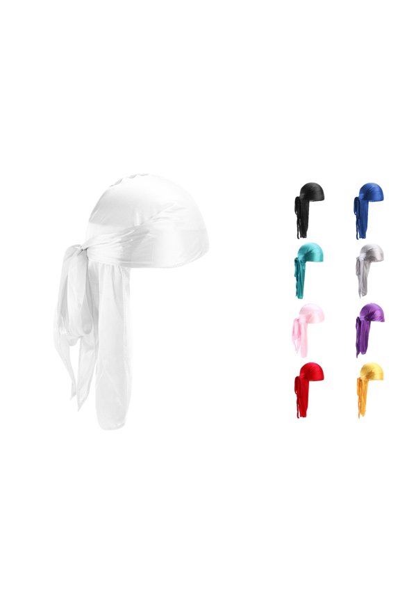 Women's Hat Bundle With Long Stretchy Tail And Wide Straps Loss Slouchy Headband
