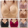 thumbnail image 1 of Vrotazzy Women's Push Up Wireless Bra Comfort Underwire Seamless Daily Bralette Soft Breathable Lift Smooth Fit Unlined Coverage, 1 of 4