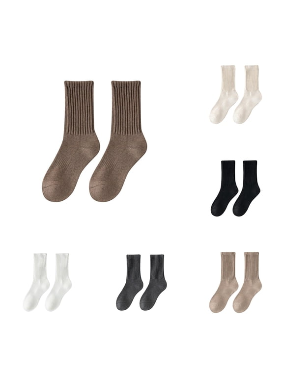 Women's Thermal High Stocking Socks for Fall Winter Thick Warm Cozy Soft Breathable Comfortable Everyday Wear